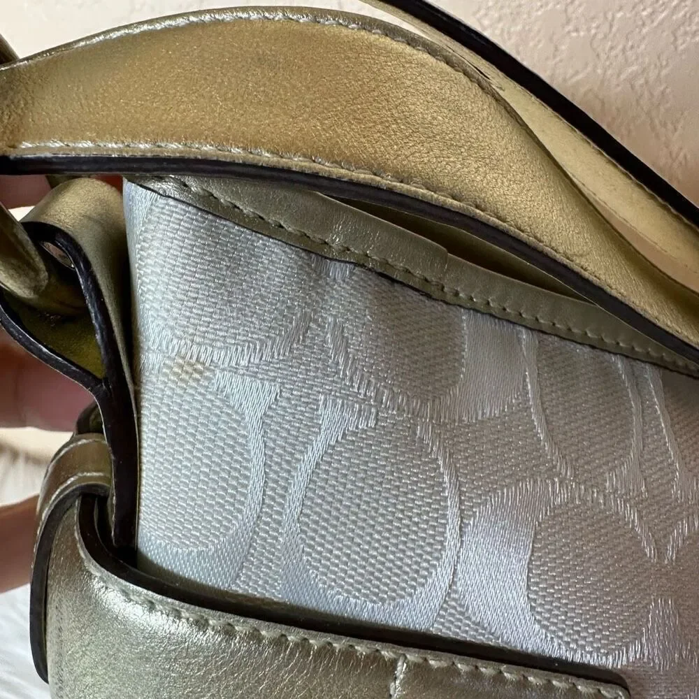 Coach white 495 leather